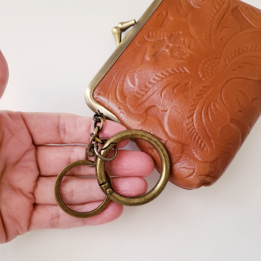 Patricia Nash Tan Leather Coin Purse - Picture 10 of 15